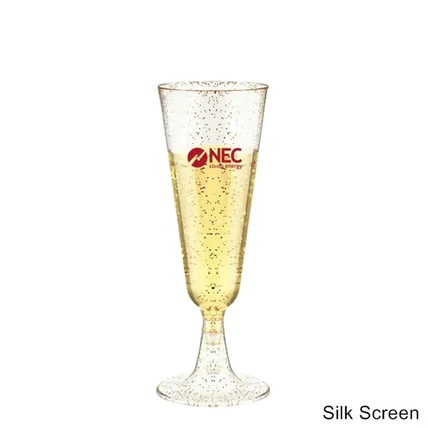 5 oz Clear Plastic Champagne Flutes Party Cocktail Cups - 5 oz Clear Plastic Champagne Flutes Party Cocktail Cups - Image 7 of 10