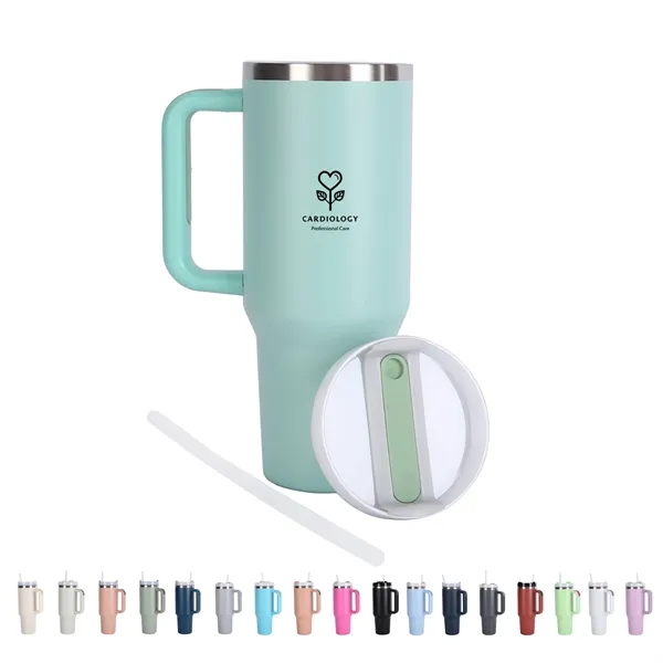 40 oz SipTek Vacuum Mug with Straw