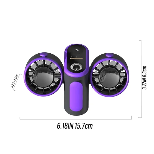 Dual Airflow Waist Fan With Power Bank - Dual Airflow Waist Fan With Power Bank - Image 5 of 5