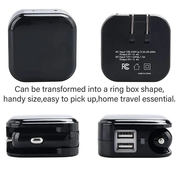 USB Wall Car Charger Combo - USB Wall Car Charger Combo - Image 1 of 3