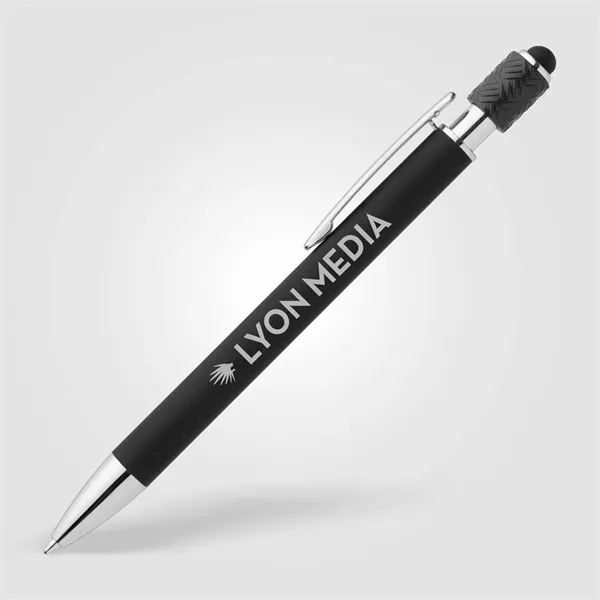 Wave Aluminum Spinner Stylus Pen - Laser Engraved - Wave Aluminum Spinner Stylus Pen - Laser Engraved - Image 3 of 10