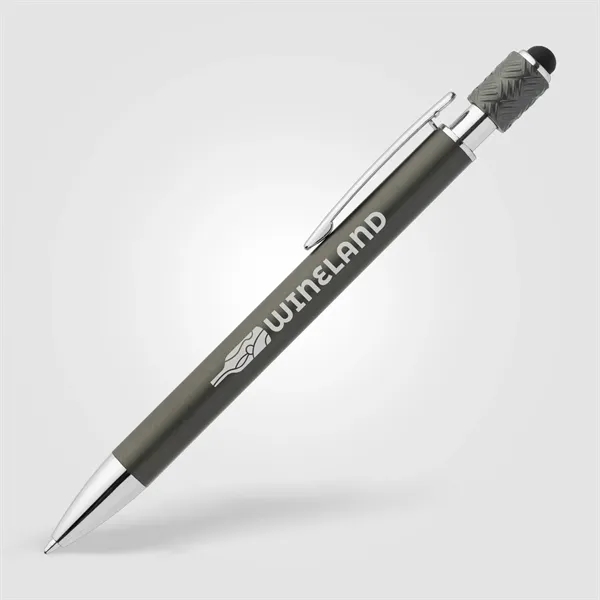 Wave Aluminum Spinner Stylus Pen - Laser Engraved - Wave Aluminum Spinner Stylus Pen - Laser Engraved - Image 4 of 10