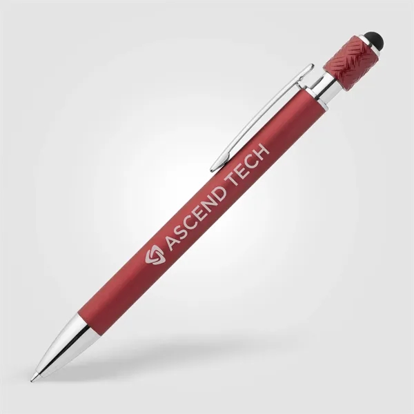 Wave Aluminum Spinner Stylus Pen - Laser Engraved - Wave Aluminum Spinner Stylus Pen - Laser Engraved - Image 5 of 10