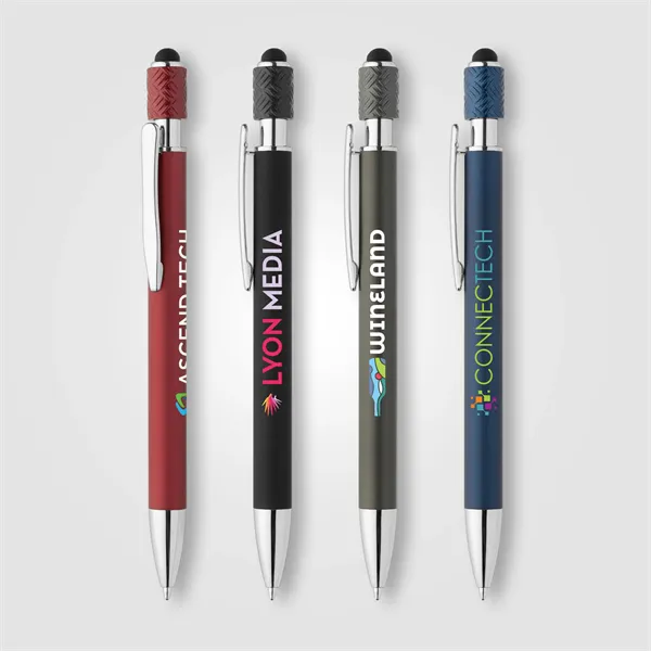 Wave Aluminum Spinner Stylus Pen - ColorJet - Wave Aluminum Spinner Stylus Pen - ColorJet - Image 0 of 9