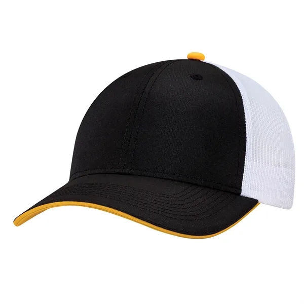 6 Panel Constructed Full-Fit Cap (Contrast Colour Underpeak - 6 Panel Constructed Full-Fit Cap (Contrast Colour Underpeak - Image 1 of 13