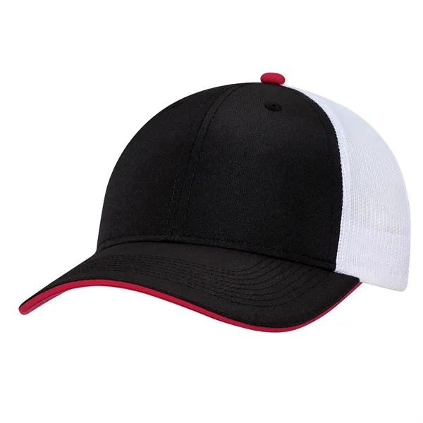 6 Panel Constructed Full-Fit Cap (Contrast Colour Underpeak - 6 Panel Constructed Full-Fit Cap (Contrast Colour Underpeak - Image 2 of 13