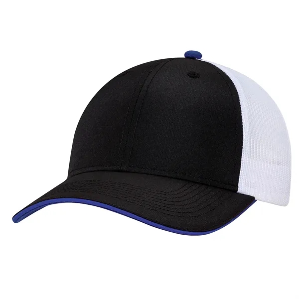 6 Panel Constructed Full-Fit Cap (Contrast Colour Underpeak - 6 Panel Constructed Full-Fit Cap (Contrast Colour Underpeak - Image 3 of 13