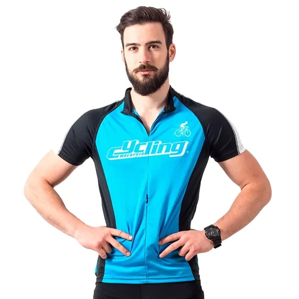 Men's 3/4 Zip Short Sleeve Cycling Jersey - Men's 3/4 Zip Short Sleeve Cycling Jersey - Image 0 of 1