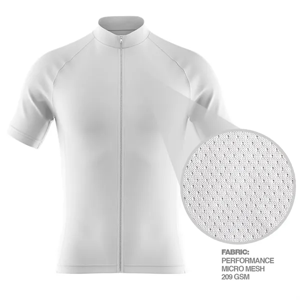 Men's Full Zip Short Sleeve Cycling Jersey - Men's Full Zip Short Sleeve Cycling Jersey - Image 1 of 1