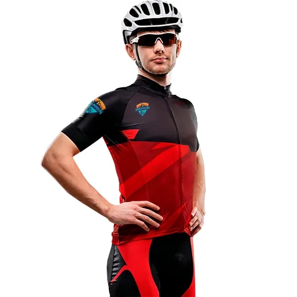 Men's Full Zip Short Sleeve Cycling Jersey - Men's Full Zip Short Sleeve Cycling Jersey - Image 0 of 1