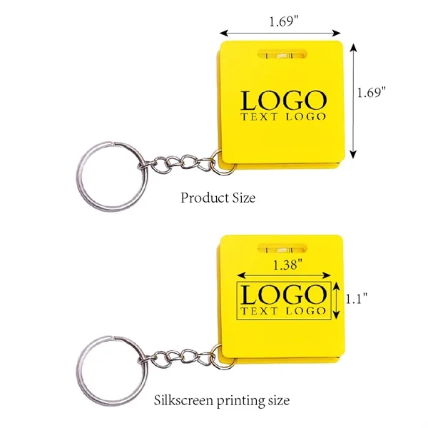 Square Level Tape Measure Key Tag - Square Level Tape Measure Key Tag - Image 2 of 8