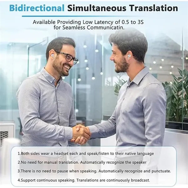 Language Translator Earbuds Two Way Real-time Translation - Language Translator Earbuds Two Way Real-time Translation - Image 3 of 8