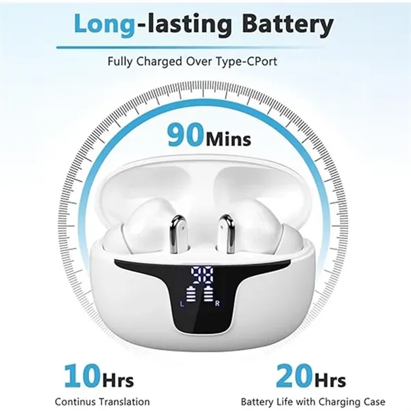 Language Translator Earbuds Two Way Real-time Translation - Language Translator Earbuds Two Way Real-time Translation - Image 4 of 8