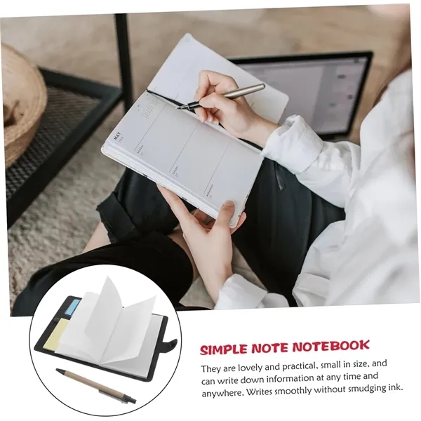 Kraft Cover Mini Memo Sticker Pen Holder Notepad - Kraft Cover Mini Memo Sticker Pen Holder Notepad - Image 2 of 7