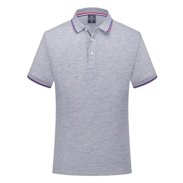 Short Sleeve Polo Shirts w/ Custom Logo - Short Sleeve Polo Shirts w/ Custom Logo - Image 4 of 4