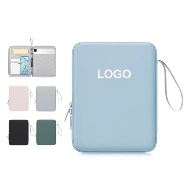 Multifunctional PU Leather Laptop Sleeve & Mouse Pad - Multifunctional PU Leather Laptop Sleeve & Mouse Pad - Image 0 of 2
