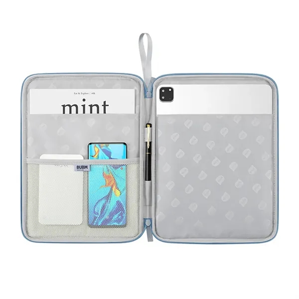 Multifunctional PU Leather Laptop Sleeve & Mouse Pad - Multifunctional PU Leather Laptop Sleeve & Mouse Pad - Image 1 of 2