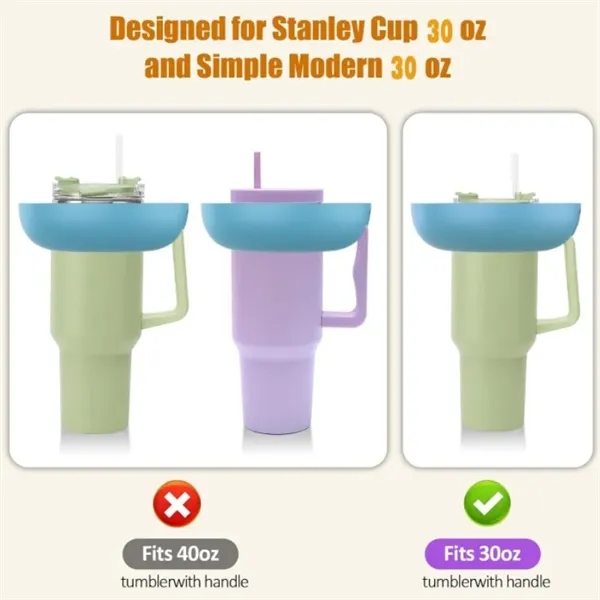 30 oz Snack Bowl with Handle for Stanley Cup - 30 oz Snack Bowl with Handle for Stanley Cup - Image 1 of 3