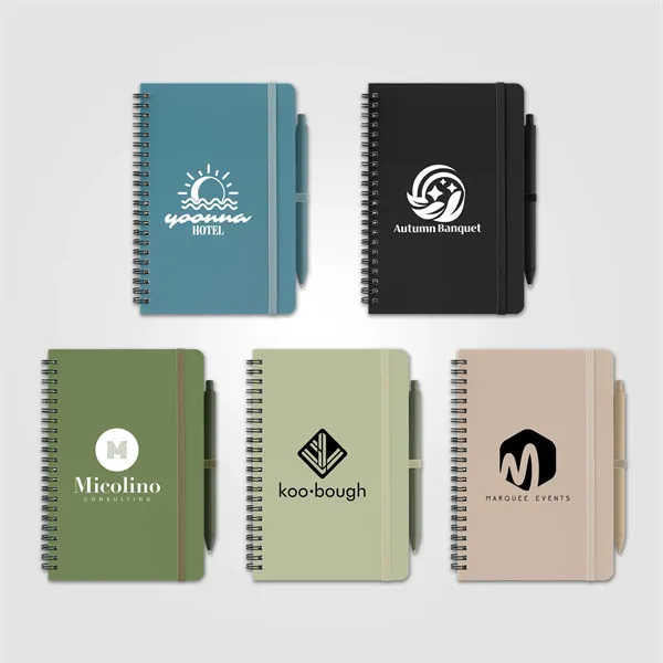 Hoga Repreve Spiral Jotter Notepad - A5 - Silkscreen - Hoga Repreve Spiral Jotter Notepad - A5 - Silkscreen - Image 0 of 6