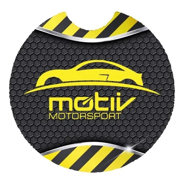 Sublimated Recycled Rubber Car Coaster - Sublimated Recycled Rubber Car Coaster - Image 1 of 1