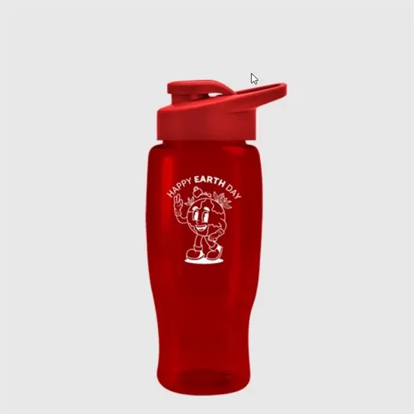 UpCycle Poly-Pure 27oz Transparent Bottle w/ Drink Thru Lid - UpCycle Poly-Pure 27oz Transparent Bottle w/ Drink Thru Lid - Image 0 of 0