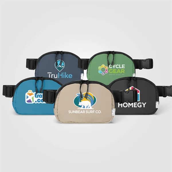 Taiga rPET Nylon Zippered Waist Bag - 40 oz - Heat Transfer - Taiga rPET Nylon Zippered Waist Bag - 40 oz - Heat Transfer - Image 0 of 10