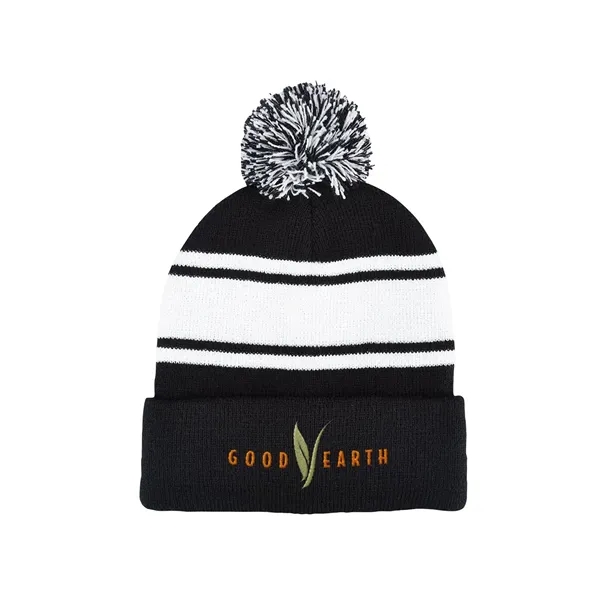 Prime Line Knit Beanie With Pom Pom - Prime Line Knit Beanie With Pom Pom - Image 0 of 9