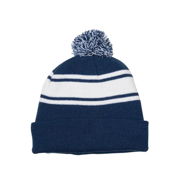 Prime Line Knit Beanie With Pom Pom - Prime Line Knit Beanie With Pom Pom - Image 2 of 9