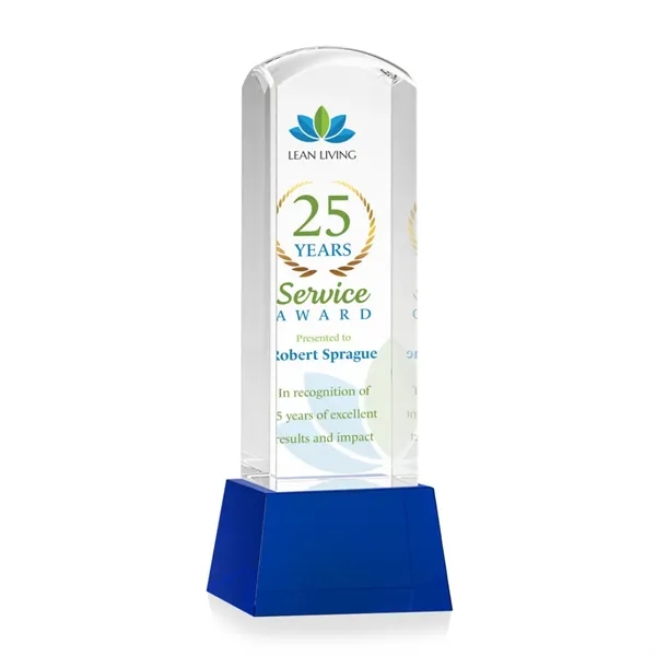 Silkwood VividPrint™ Award on Base - Blue