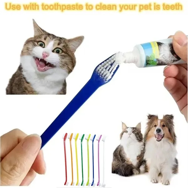 Pet double head toothbrush - Pet double head toothbrush - Image 0 of 6
