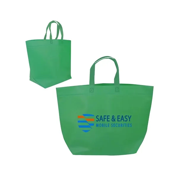 Prime Line Jumbo Heat Sealed Non-Woven Tote - Prime Line Jumbo Heat Sealed Non-Woven Tote - Image 2 of 3