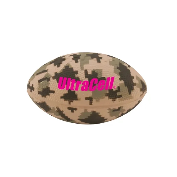 Digital Camo Football Stress Reliever