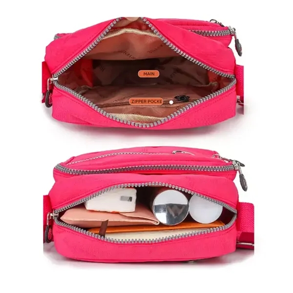 Women's Nylon Crossbody Bag Casual Handbag Waterproof Wallet - Women's Nylon Crossbody Bag Casual Handbag Waterproof Wallet - Image 3 of 4