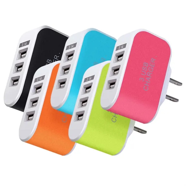 3-Port USB Travel Fast Charger - 3-Port USB Travel Fast Charger - Image 0 of 1