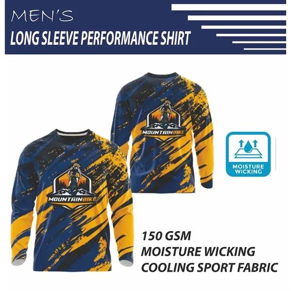 Men's Long Sleeve Neck Performance Shirt - Men's Long Sleeve Neck Performance Shirt - Image 0 of 1