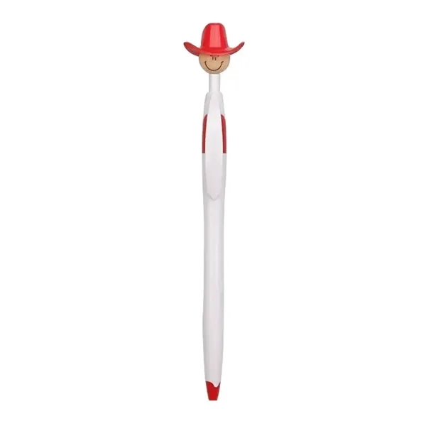 Cowboy Hat Smiley Ballpoint Pens - Cowboy Hat Smiley Ballpoint Pens - Image 2 of 3