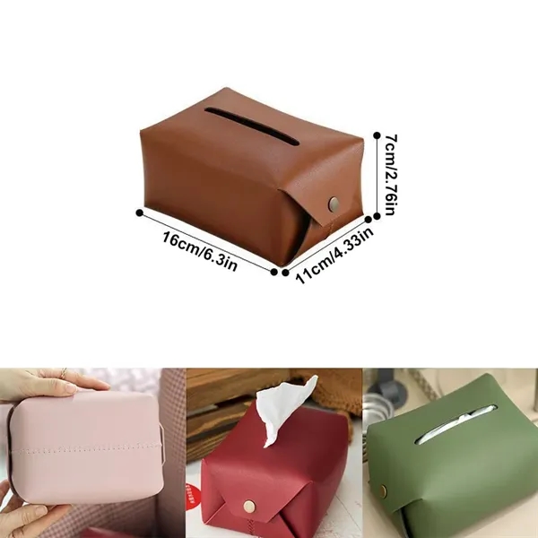 PU Leather Tissue Box - PU Leather Tissue Box - Image 1 of 2