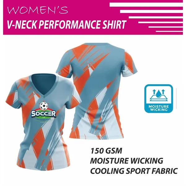 Women's V-Neck Performance Shirt - Women's V-Neck Performance Shirt - Image 0 of 1