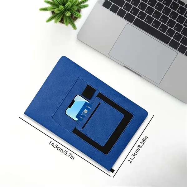 A5 Business Journal Notebook With Pocket Cover - A5 Business Journal Notebook With Pocket Cover - Image 1 of 4