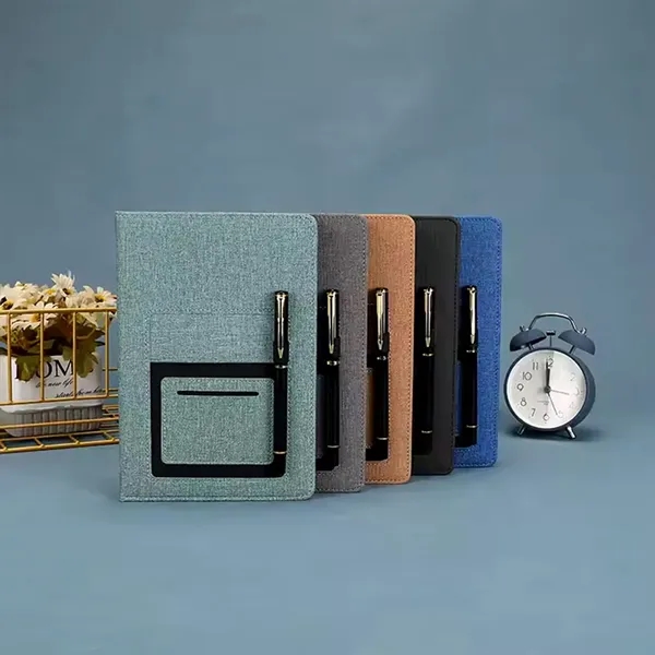 A5 Business Journal Notebook With Pocket Cover - A5 Business Journal Notebook With Pocket Cover - Image 4 of 4