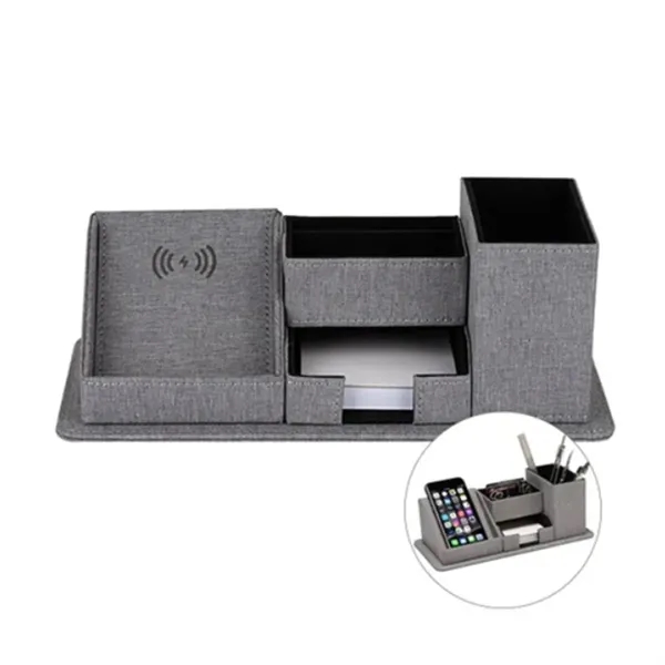Wireless Charging Desk Organizer - Wireless Charging Desk Organizer - Image 1 of 4