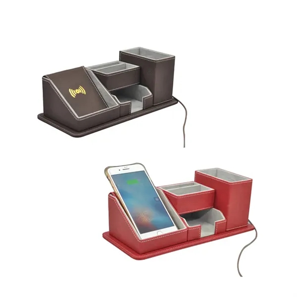 Wireless Charging Desk Organizer - Wireless Charging Desk Organizer - Image 3 of 4