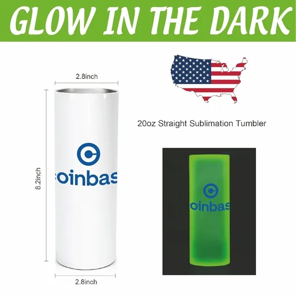 20 Oz "Glow In The Dark" Full Color Tumbler - 20 Oz "Glow In The Dark" Full Color Tumbler - Image 0 of 1