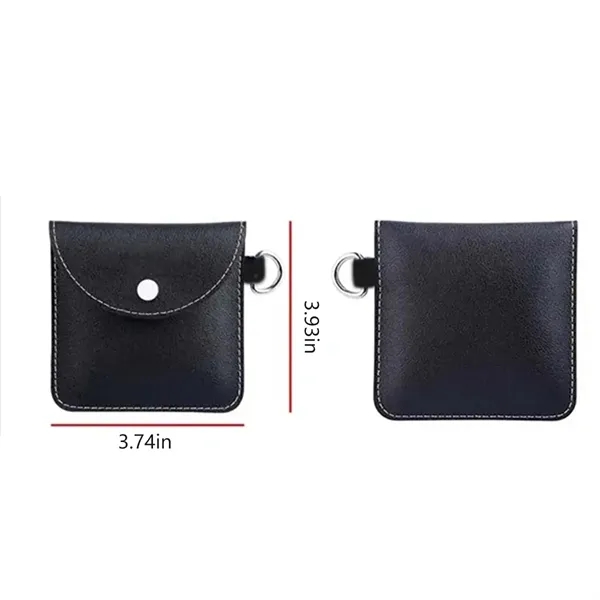 PU-Leather Ring Pouch Data Cable Storage Bag - PU-Leather Ring Pouch Data Cable Storage Bag - Image 1 of 4