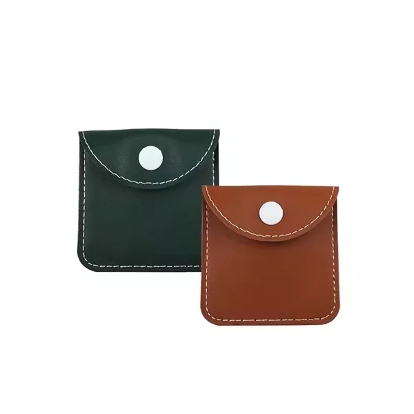 PU-Leather Ring Pouch Data Cable Storage Bag - PU-Leather Ring Pouch Data Cable Storage Bag - Image 2 of 4