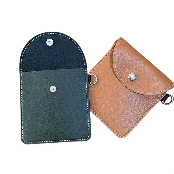 PU-Leather Ring Pouch Data Cable Storage Bag - PU-Leather Ring Pouch Data Cable Storage Bag - Image 3 of 4