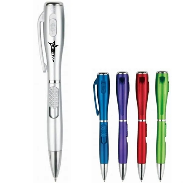 Plastic LED Light Pen With Torch Promotional Gift - Plastic LED Light Pen With Torch Promotional Gift - Image 0 of 4