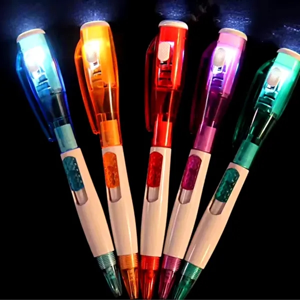 Plastic LED Light Pen With Torch Promotional Gift - Plastic LED Light Pen With Torch Promotional Gift - Image 1 of 4