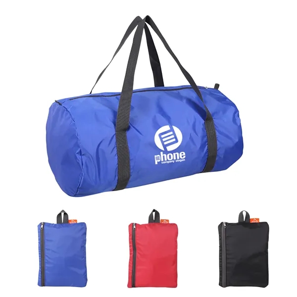 Nylon Foldable Sports Duffle Bag - Nylon Foldable Sports Duffle Bag - Image 0 of 5