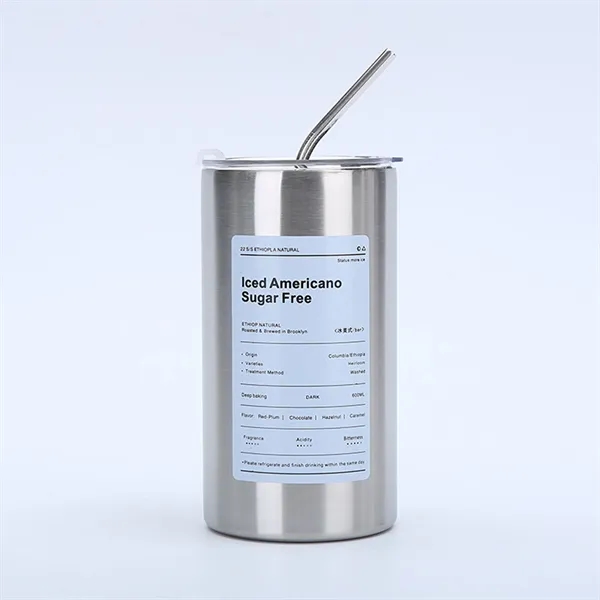 20 Oz Thermal Coffee Mug with Lid and Straw - 20 Oz Thermal Coffee Mug with Lid and Straw - Image 2 of 8